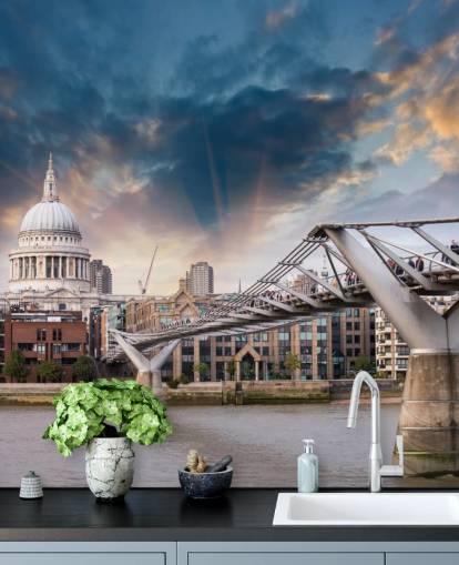 Millennium Bridge mural