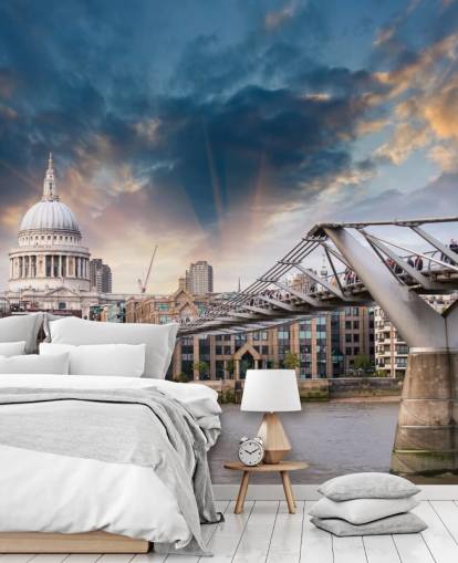 Millennium Bridge mural Millennium Bridge mural