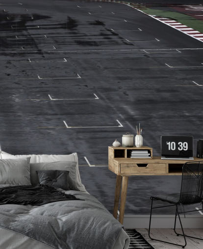 F1 Race Track Inga Bilar Bakgrund