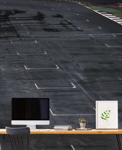 F1 Race Track Inga Bilar Bakgrund