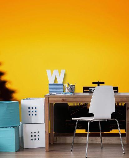 Carta da parati auto di F1 al tramonto