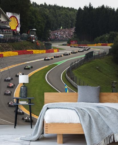 Imagem reduzida do papel de parede da pista de corrida F1 Imagem reduzida do papel de parede da pista de corrida F1