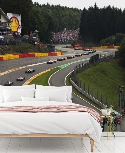 Zoomet ut Bilde av F1 Race Track Bakgrunn