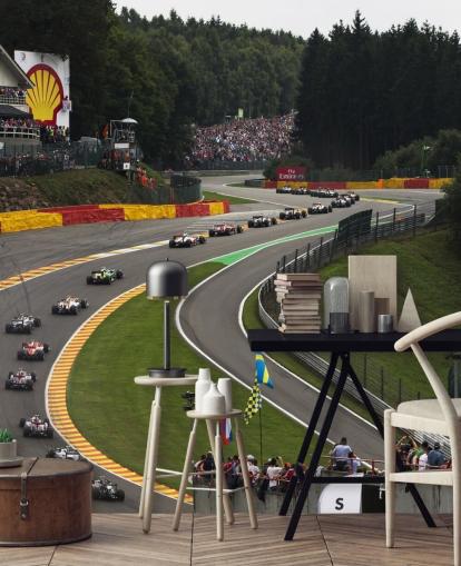 Zoomed Out Image of F1 Race Track Wallpaper