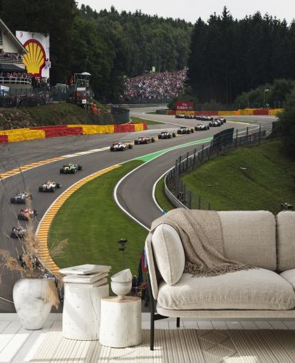 Zoomed Out Image of F1 Race Track Wallpaper Zoomed Out Image of F1 Race Track Wallpaper