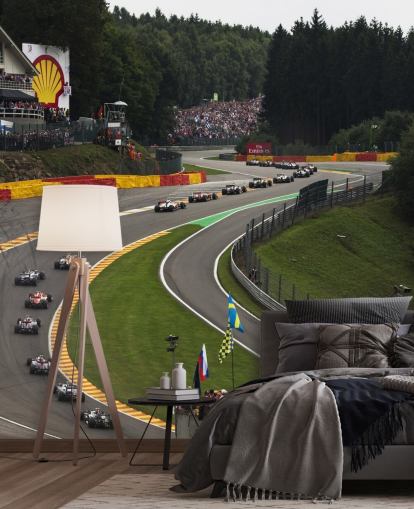 Image agrandie du papier peint de la piste de course de F1 Image agrandie du papier peint de la piste de course de F1