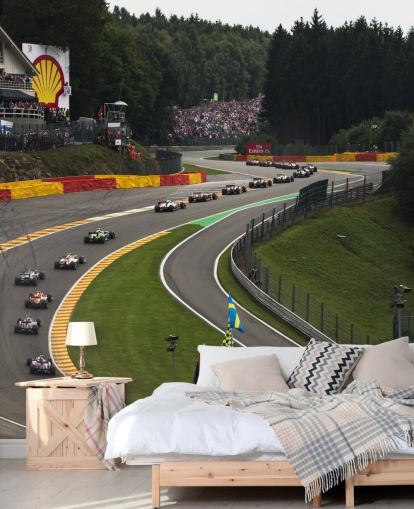 Bild des F1-Rennstrecken-Hintergrundbildes verkleinert