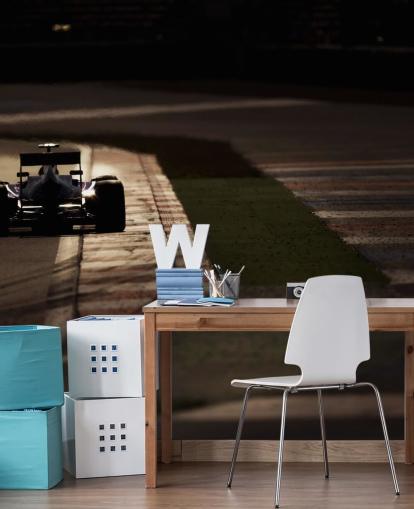 F1 Car on Side of Track Wallpaper