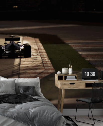 F1 Bil på sidan av Track Bakgrund