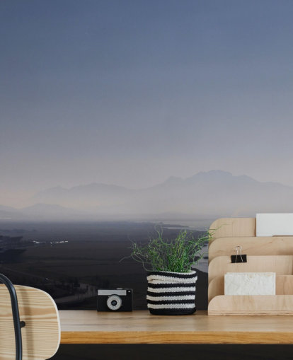 Verre landschapsweergave van Korea F1 Race baan behang