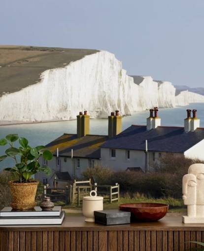 Weiße Klippen von Dover und White Cottage Wandgemälde