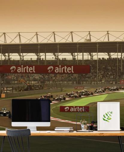 F1 Bil Track Baggrund