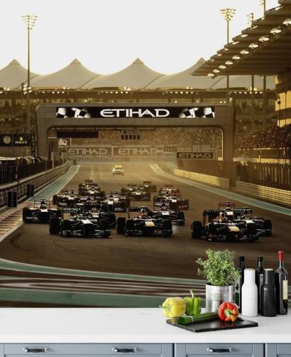 Fondo de pantalla de inicio de pista de carreras