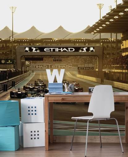 Start av Race Track F1 Bakgrunn Start av Race Track F1 Bakgrunn