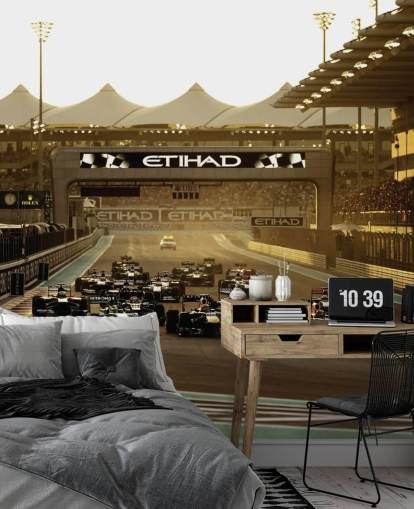 Início do papel de parede da pista de corrida F1