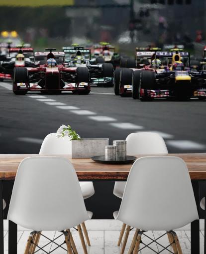 Fondo de pantalla de F1 pista de primer plano de coches