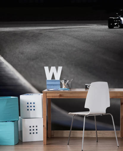 Fond d'écran F1 Track en noir et blanc