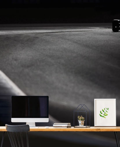 Zwart-wit F1 Track Wallpaper Zwart-wit F1 Track Wallpaper