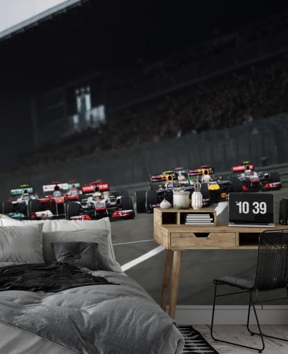 F1 Race Track Wall Mural