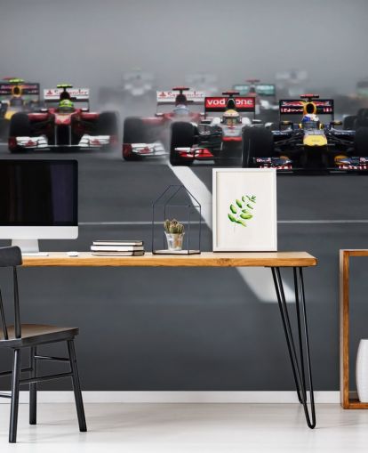 mural de papel pintado de fórmula uno llamado Gran Premio de Hungría 2011 de Darren Heath para dormitorios y oficinas en casa