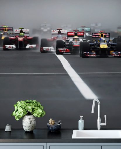 papier peint mural de Formule 1 intitulé Grand Prix de Hongrie 2011 par Darren Heath pour les chambres et les bureaux à domicile