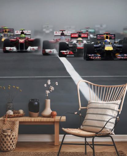 Formel-1-Tapete mit dem Titel Hungarian Grand Prix 2011 von Darren Heath für Schlafzimmer und Heimbüros Formel-1-Tapete mit dem Titel Hungarian Grand Prix 2011 von Darren Heath für Schlafzimmer und Heimbüros