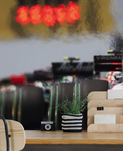 F1 Cars Lined Up Wallpaper