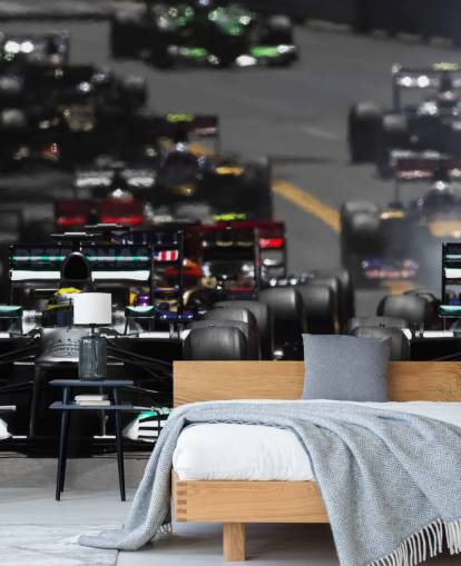 F1-Autos im Rennen Tapete F1-Autos im Rennen Tapete