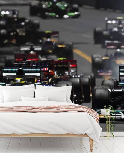 F1 Cars in Race Wallpaper