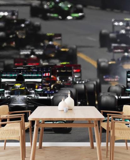 Papel Pintado F1 Cars in Race Papel Pintado F1 Cars in Race