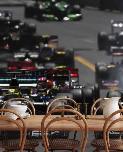 F1 Cars in Race Wallpaper