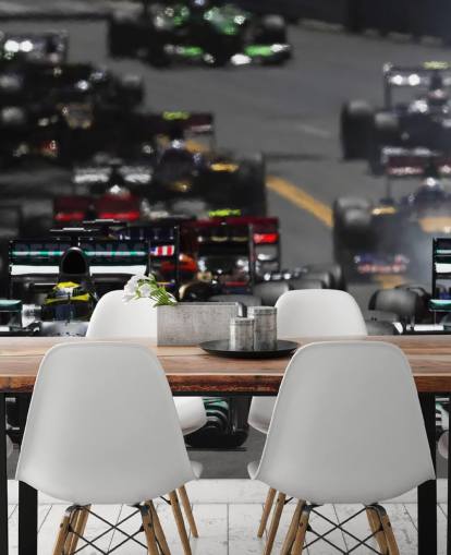 F1 Cars in Race Wallpaper