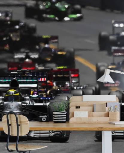 Papel de Parede de Carros F1 em Corrida
