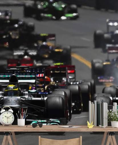 F1 Biler i Race Baggrund F1 Biler i Race Baggrund