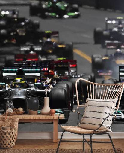 F1 Cars in Race Wallpaper