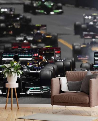F1 Cars in Race Wallpaper