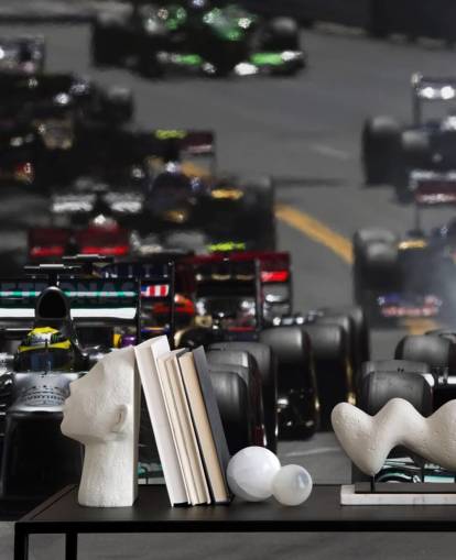 F1 Cars in Race Wallpaper