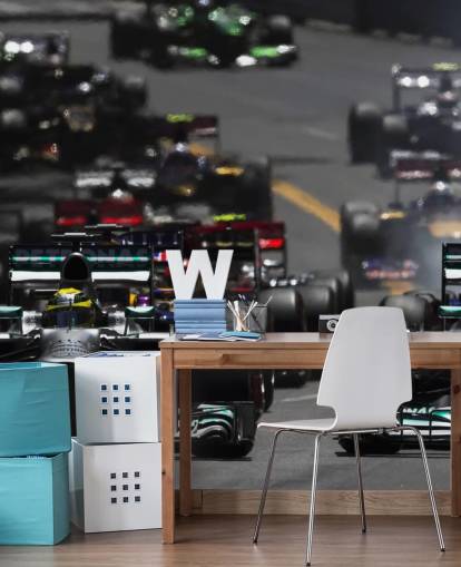 F1 Biler i Race Baggrund