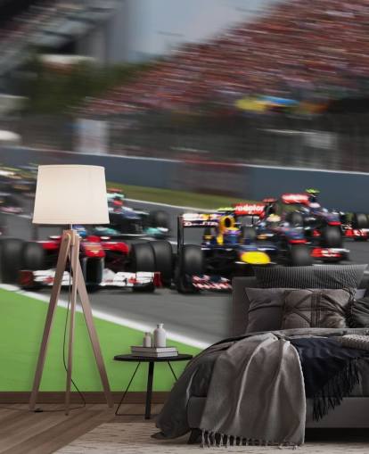 F1 Cars Racing radalla Taustakuva