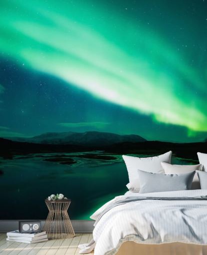 Blue and Green Sky Wallpaper