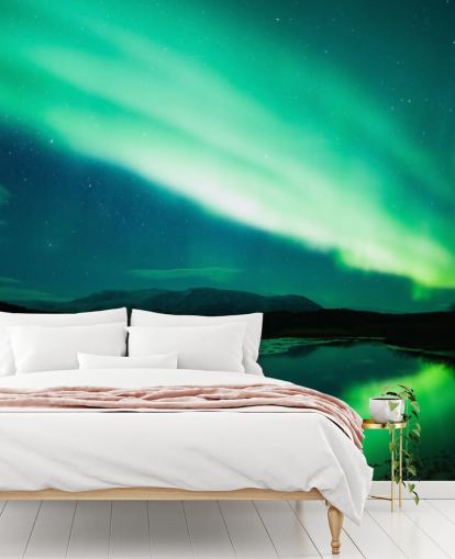 Blå og Green Sky Baggrund