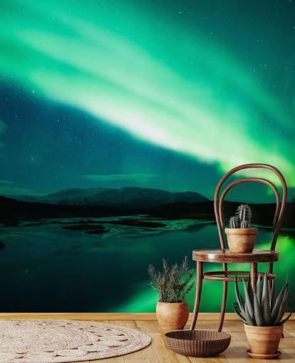 Blue and Green Sky Wallpaper