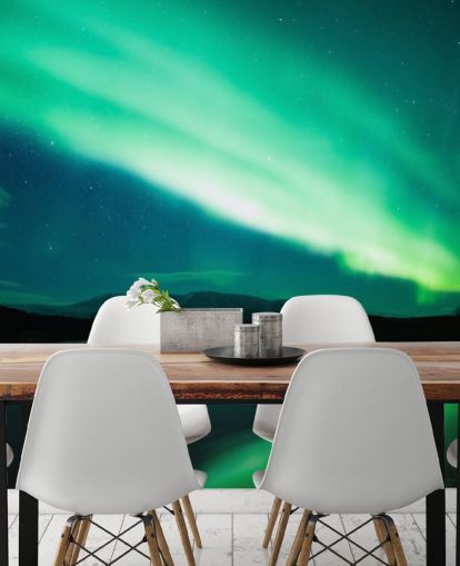 Blue and Green Sky Wallpaper