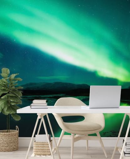 Blue and Green Sky Wallpaper