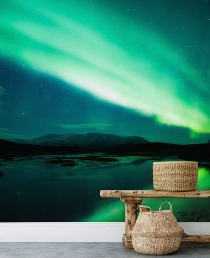 Blue and Green Sky Wallpaper