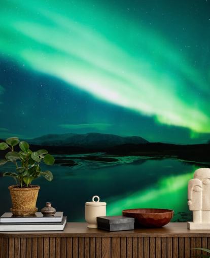 Blue and Green Sky Wallpaper