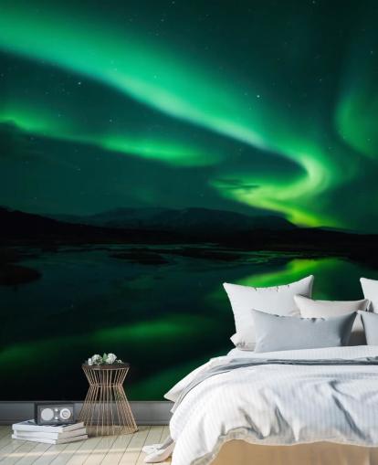 Mural de pared Azul y verde