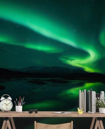 Mural de pared Azul y verde