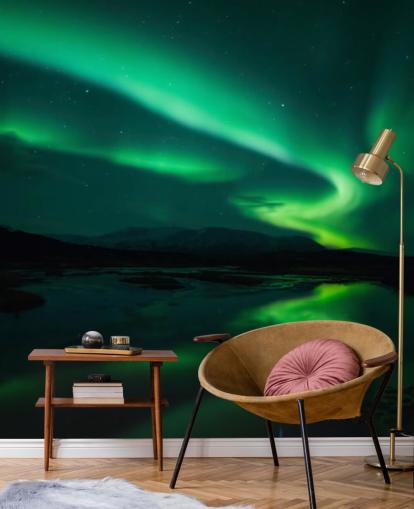 Mural de pared Azul y verde