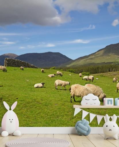 Schaf im Feld Wallpaper